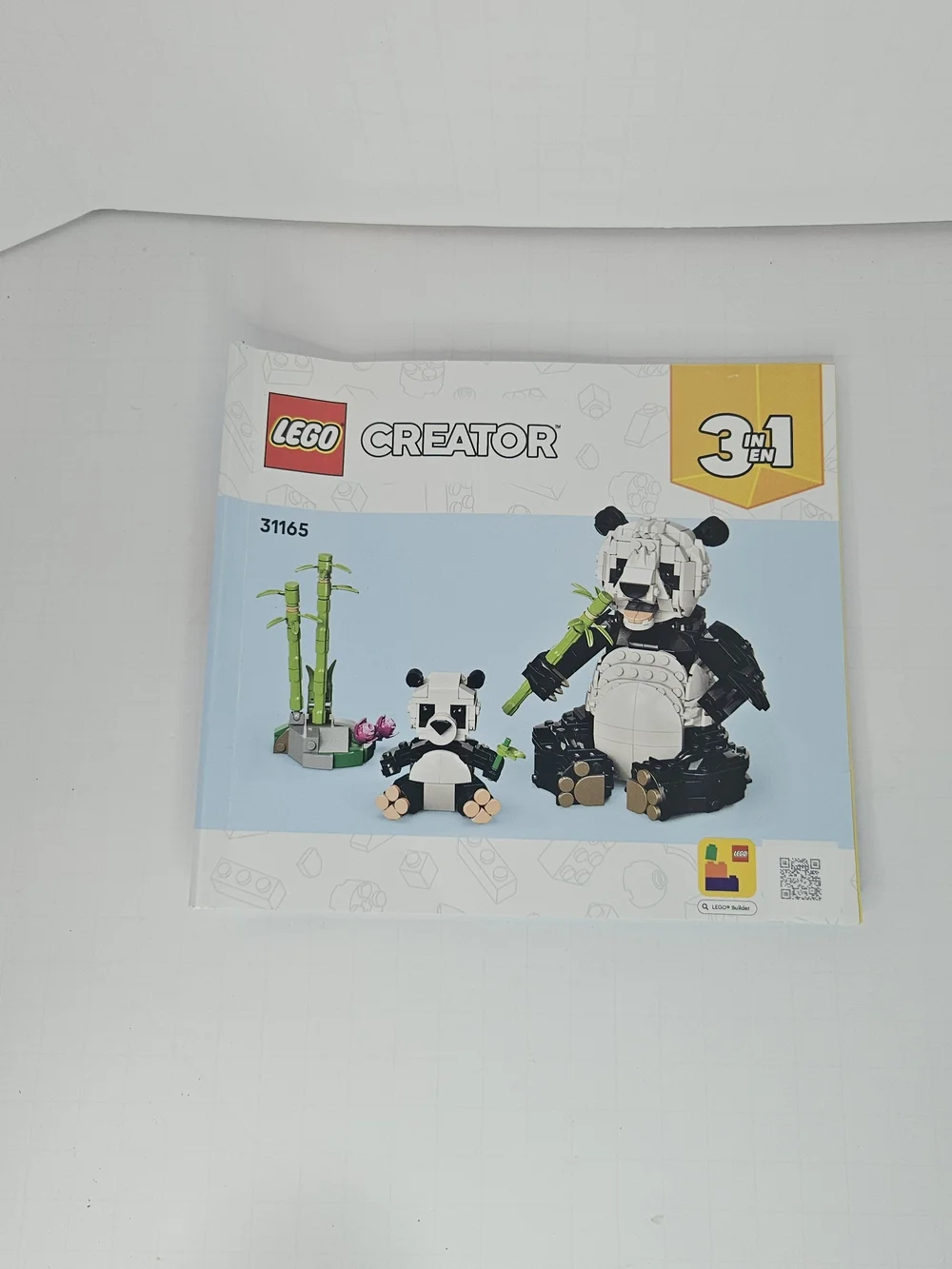 LEGO Creator Black & White Panda 3-in-1 Building Set Booklet Only